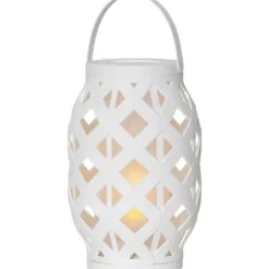 Lykta Flame Vit 23cm