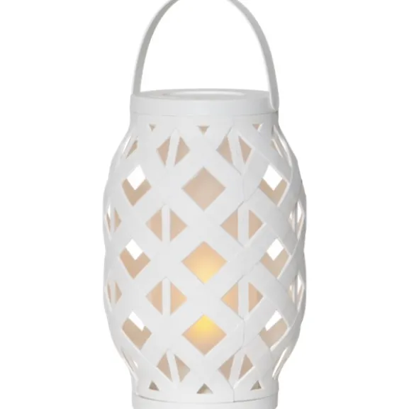 Lykta Flame Vit 23cm