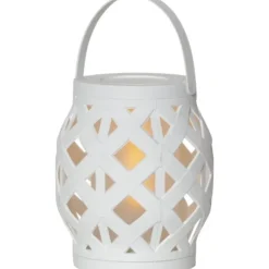 Lykta Flame Vit 16cm