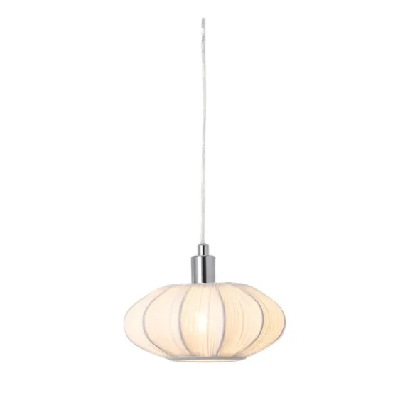 MAMSELL fönsterlampa, krom/vit