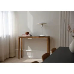 Manta Ray bordslampa, White & Brass