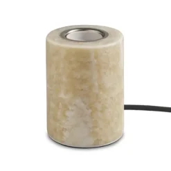 MARBLE bordsarmatur beige silk matt 1,8m textilkabel