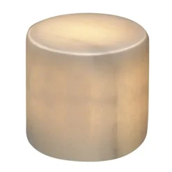 MARBLE L white polished äkta marmor bordsljus