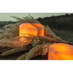 Marble ljusdekoration beige blank finish Large