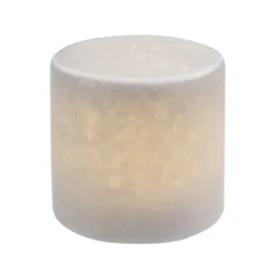 Marble ljusdekoration silk vit matt finish Large