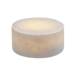 Marble ljusdekoration silk vit matt finish Small
