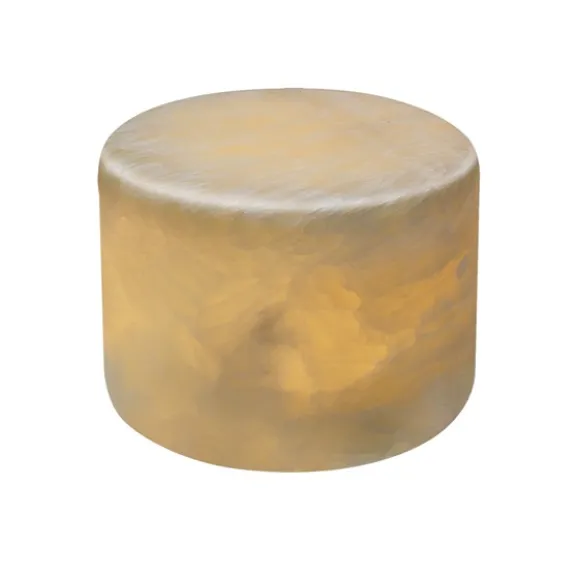 Marble ljusdekoration silk beige matt finish Large