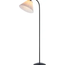 Medina golvlampa, svart/vit