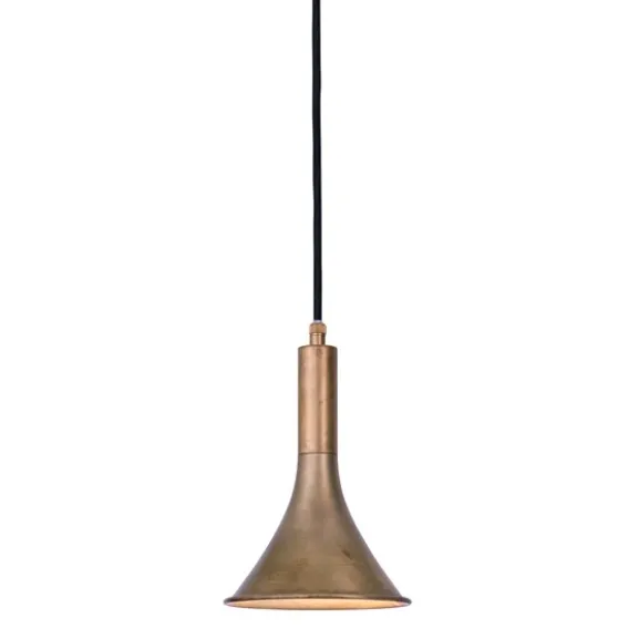 Megafon taklampa rak, råmässing 19,5cm