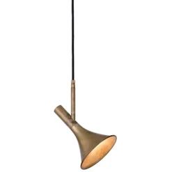 Megafon taklampa vinkel, råmässing 22cm