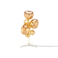 Melt Chandelier golvlampa, guld 175cm