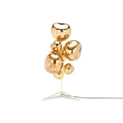 Melt Chandelier golvlampa, guld 175cm