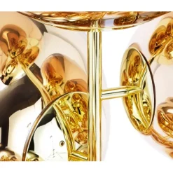 Melt Chandelier golvlampa, guld 175cm
