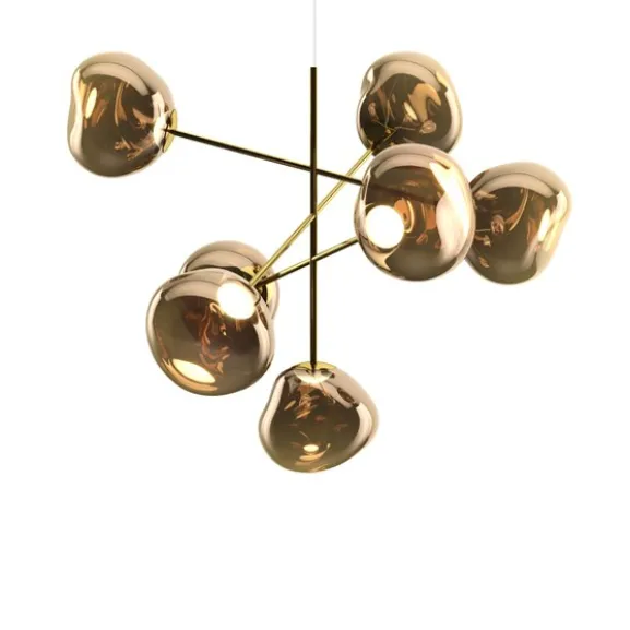 Melt Chandelier Large Bronze LED CB
