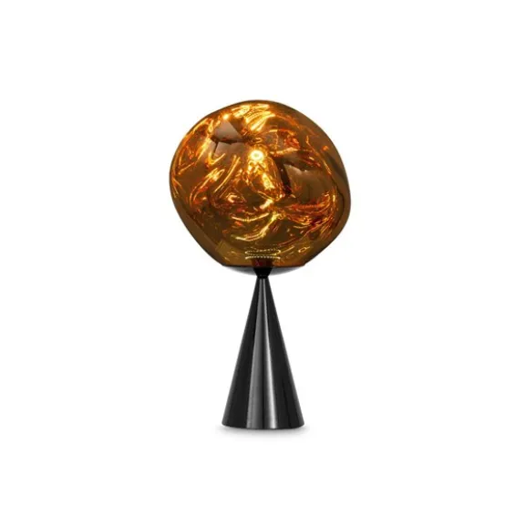 Melt Cone Fat bordslampa guld LED