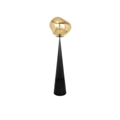 Melt Cone Fat golvlampa guld LED