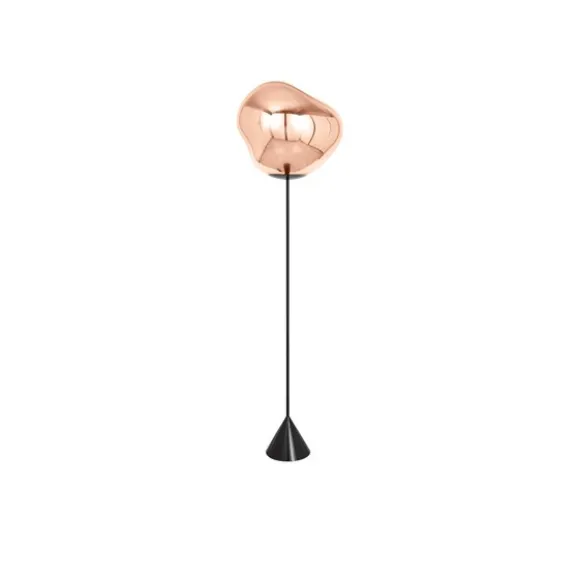 Melt Cone Slim golvlampa koppar LED