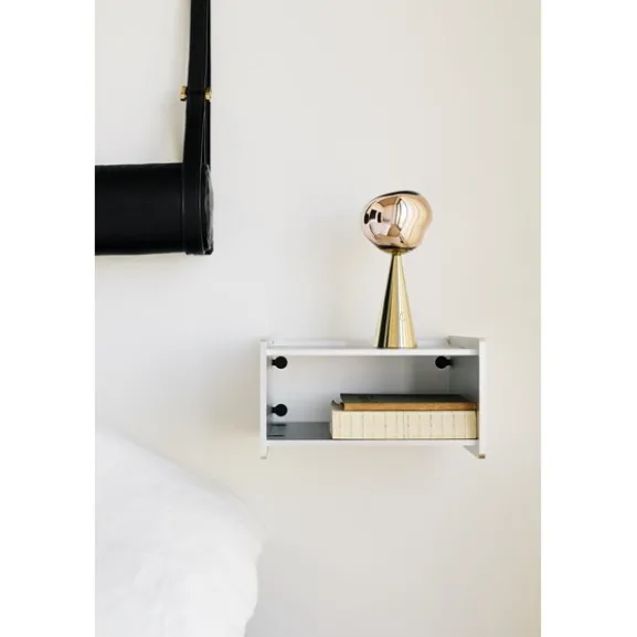 Melt portabel bordslampa guld LED