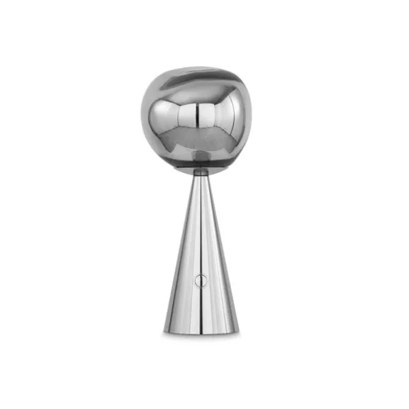 Melt portabel bordslampa silver LED