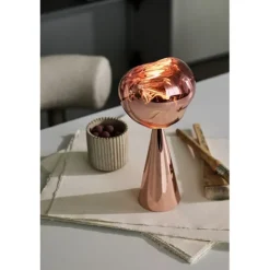 Melt portabel bordslampa koppar LED