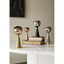 Melt portabel bordslampa silver LED