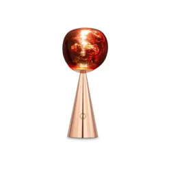 Melt portabel bordslampa koppar LED