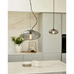 Mesh Taklampa Ø28 Smoke