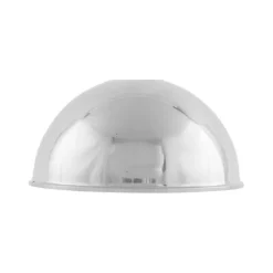 Metallskärm 18 cm, Förnicklad mässing
