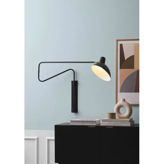 Metropole Deluxe vägglampa E27 med swingarm