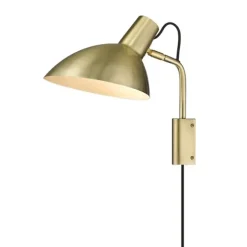 Metropole vägglampa, antik mässing