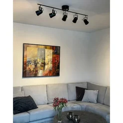 METZ takspot rak 5:a, svart/matt mässing