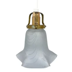Mia fönsterlampa klockskärm, frostat glas