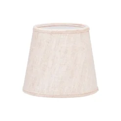 Mia Lampskärm Lin Natur/vit 14cm