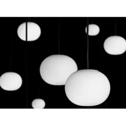 Mini Glo-ball suspension taklampa, opalglas 11,2cm