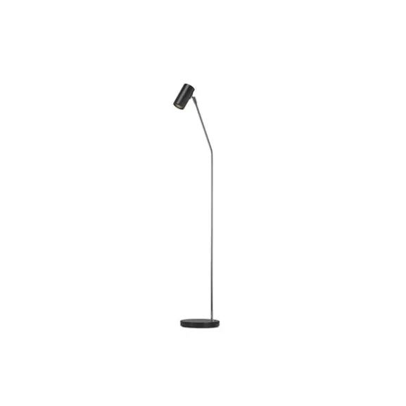 Minipoint rak golvlampa, svart 121cm