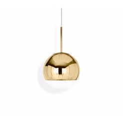 Mirror Ball 25 pendel, guld 25cm