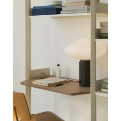 Mist Bordslampa AP17 Grigio Caldo base Opal Glass