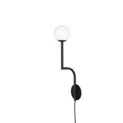 Mobil 46 Cable vägglampa Black, opal