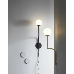 Mobil 46 Cable vägglampa Black, opal