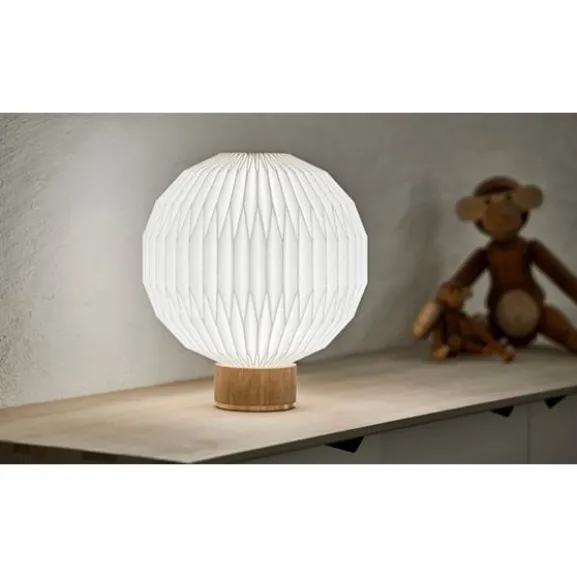 Model 375 bordslampa medium, vit/ek