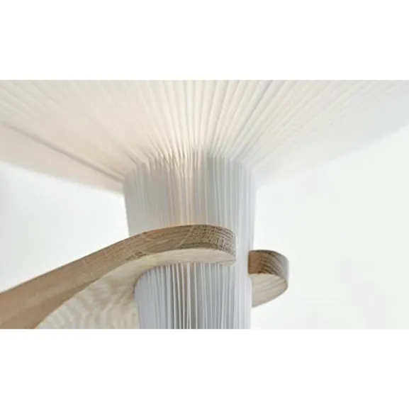 Model 204 vägglampa, vit/ek