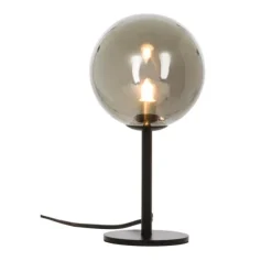 MOLEKYL bordlampa 1, svart/rök