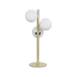 Molekyl bordslampa, matt mässing/opal