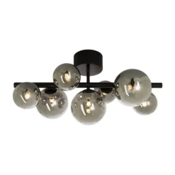 Molekyl plafond, svart/rök