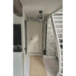 Molekyl plafond, svart/rök