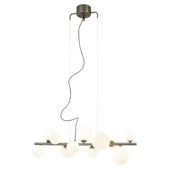 Molekyl taklampa, tenn/opal 85cm