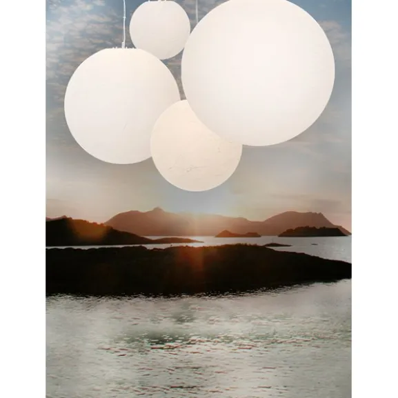 Moon taklampa, vit 40cm