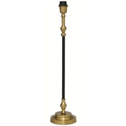 Nelly Lampfot Hög Svart/antik mässing 15cm