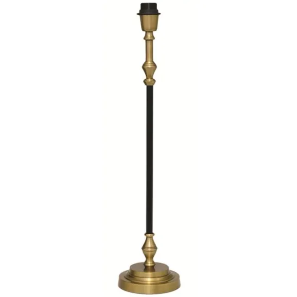 Nelly Lampfot Hög Svart/antik mässing 15cm