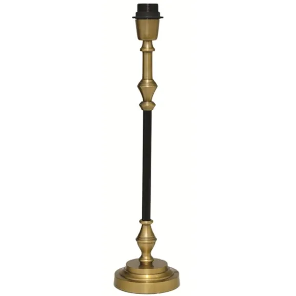Nelly Lampfot Mellan Svart/antik mässing 12,5cm